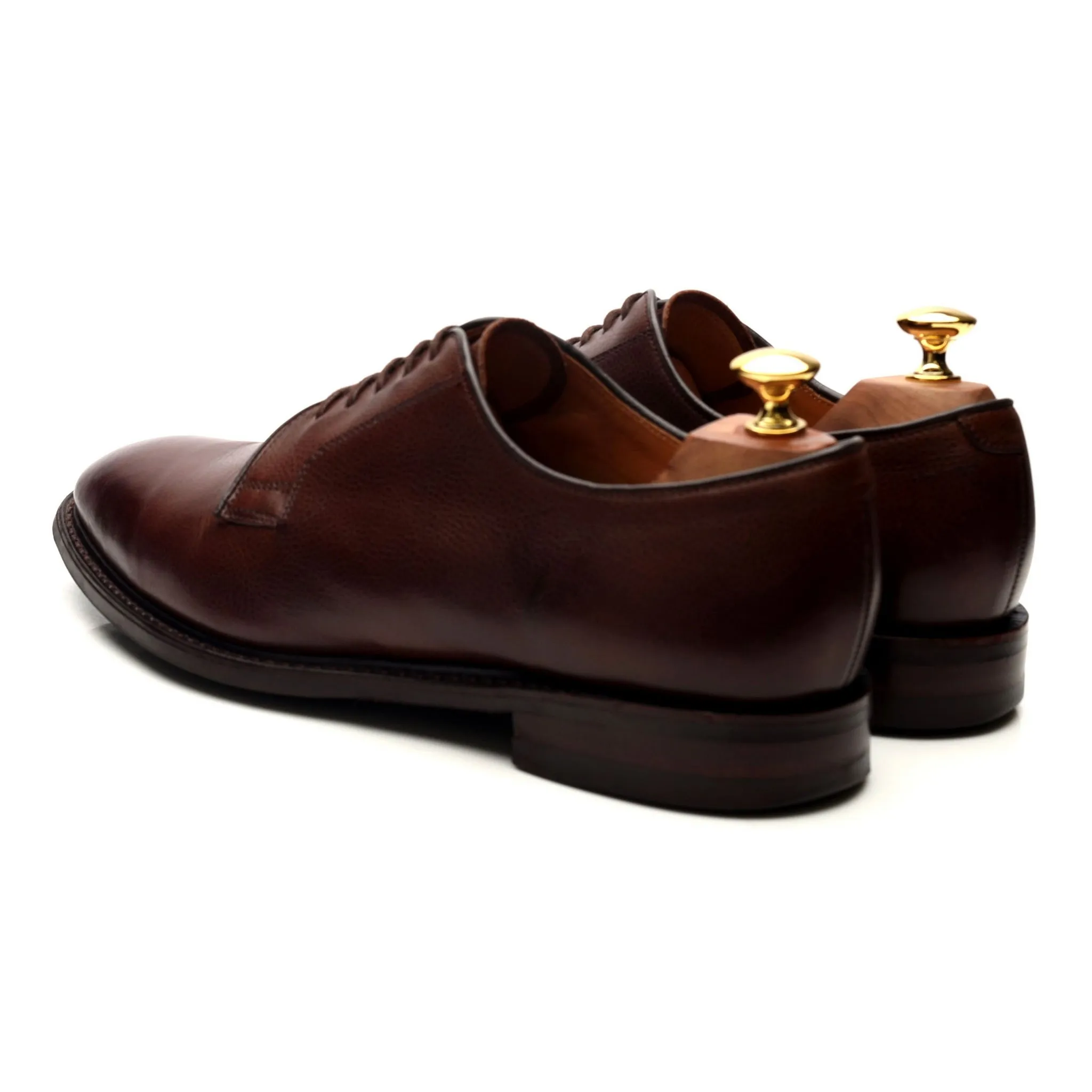 1880 Dark Brown Leather Derby UK 9 F