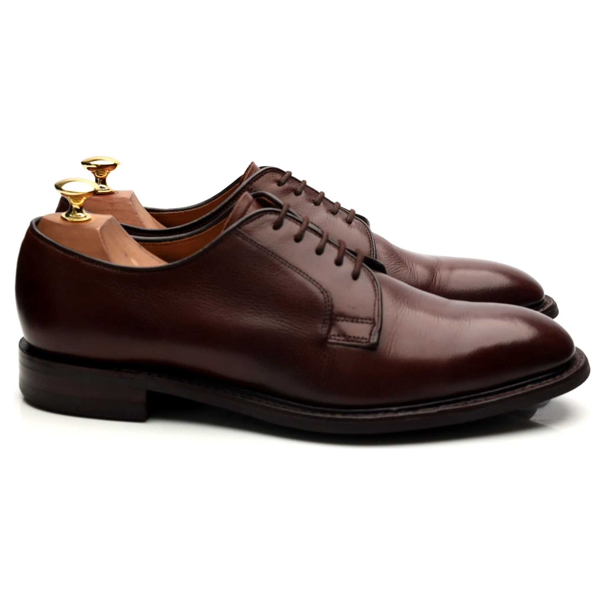 1880 Dark Brown Leather Derby UK 9 F