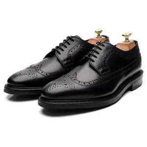 1880 Legacy 'Birkdale' Black Leather Derby Brogues UK 8.5 F