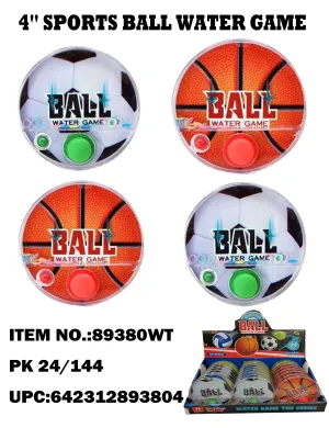 4" Sports Ball Water Game