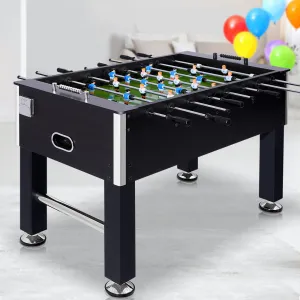 5FT MDF Soccer Table Foosball Game Anti-Slip Handles - Black