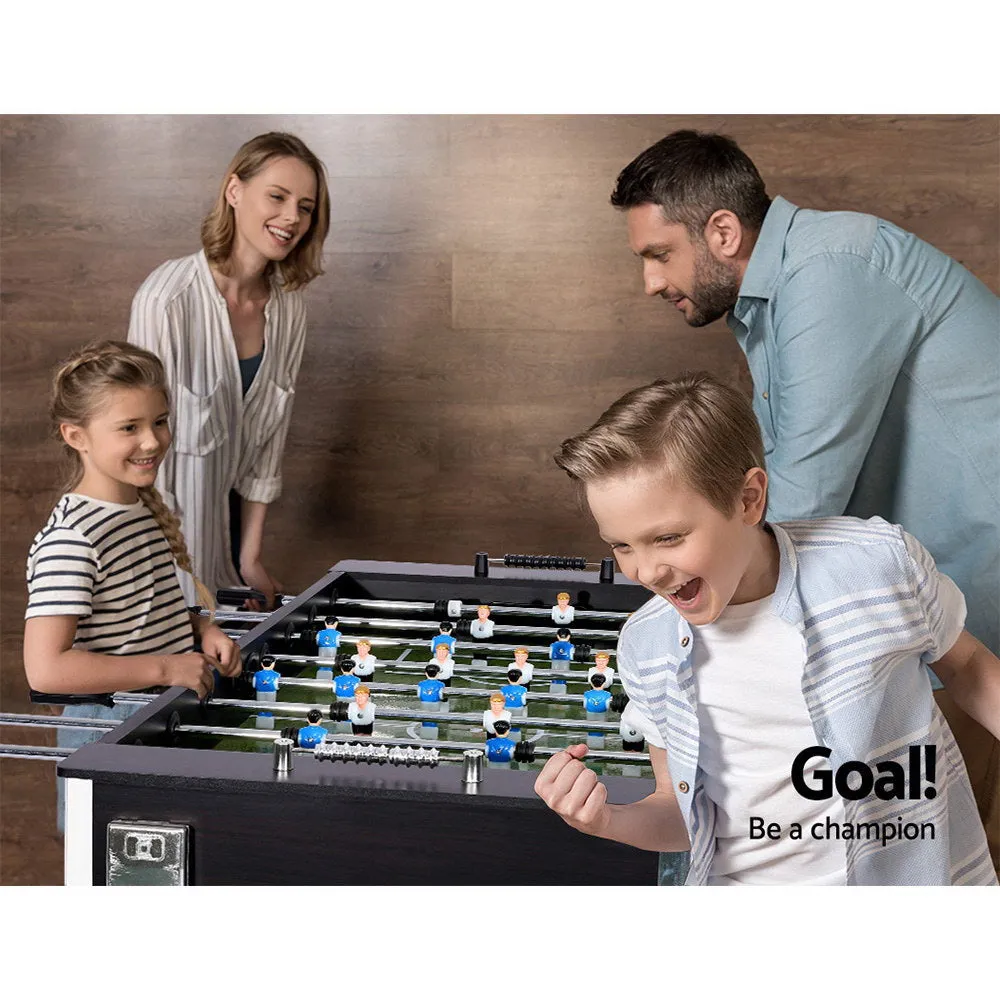 5FT MDF Soccer Table Foosball Game Anti-Slip Handles - Black