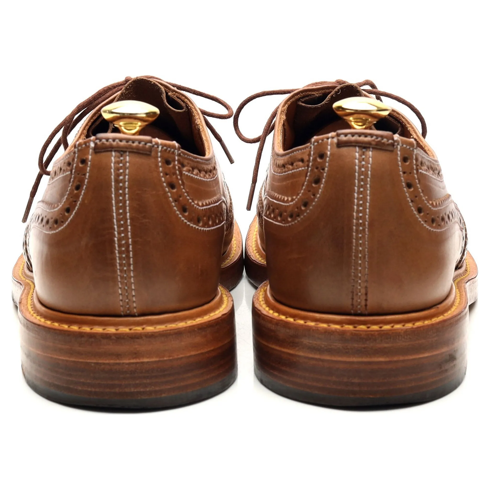 '8241' Brown Leather Derby Brogues UK 8.5