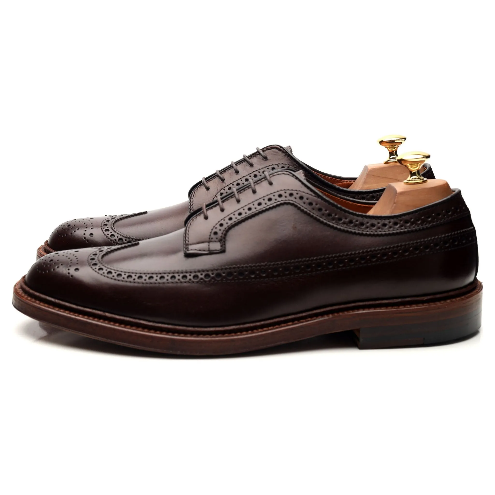 '976' Dark Brown Leather Derby Brogues UK 10.5 / UK 11.5