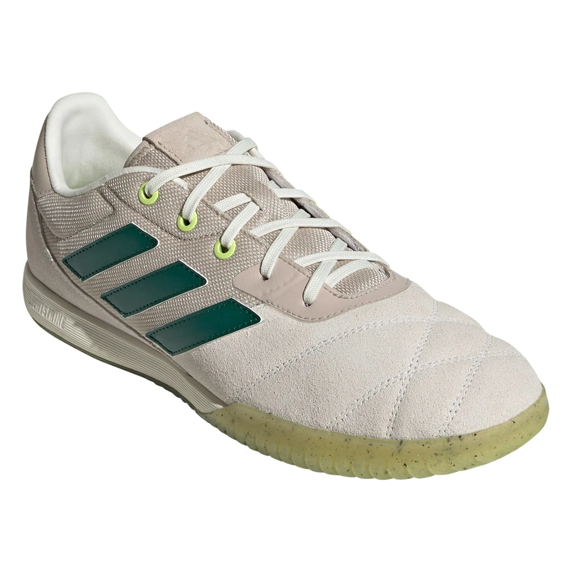 adidas Copa Gloro IN Indoor Soccer Shoe - Off White/Collegiate Green/Pulse Lime