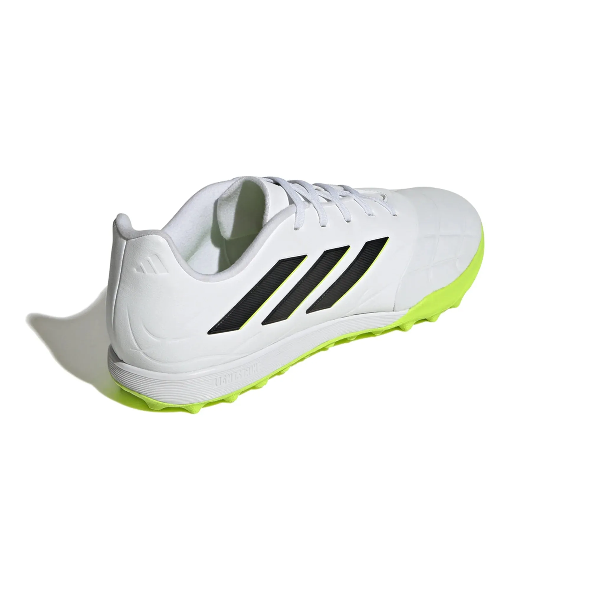 adidas Copa Pure.3 TF Turf Soccer Cleat - White/Core Black/Lucid Lemon