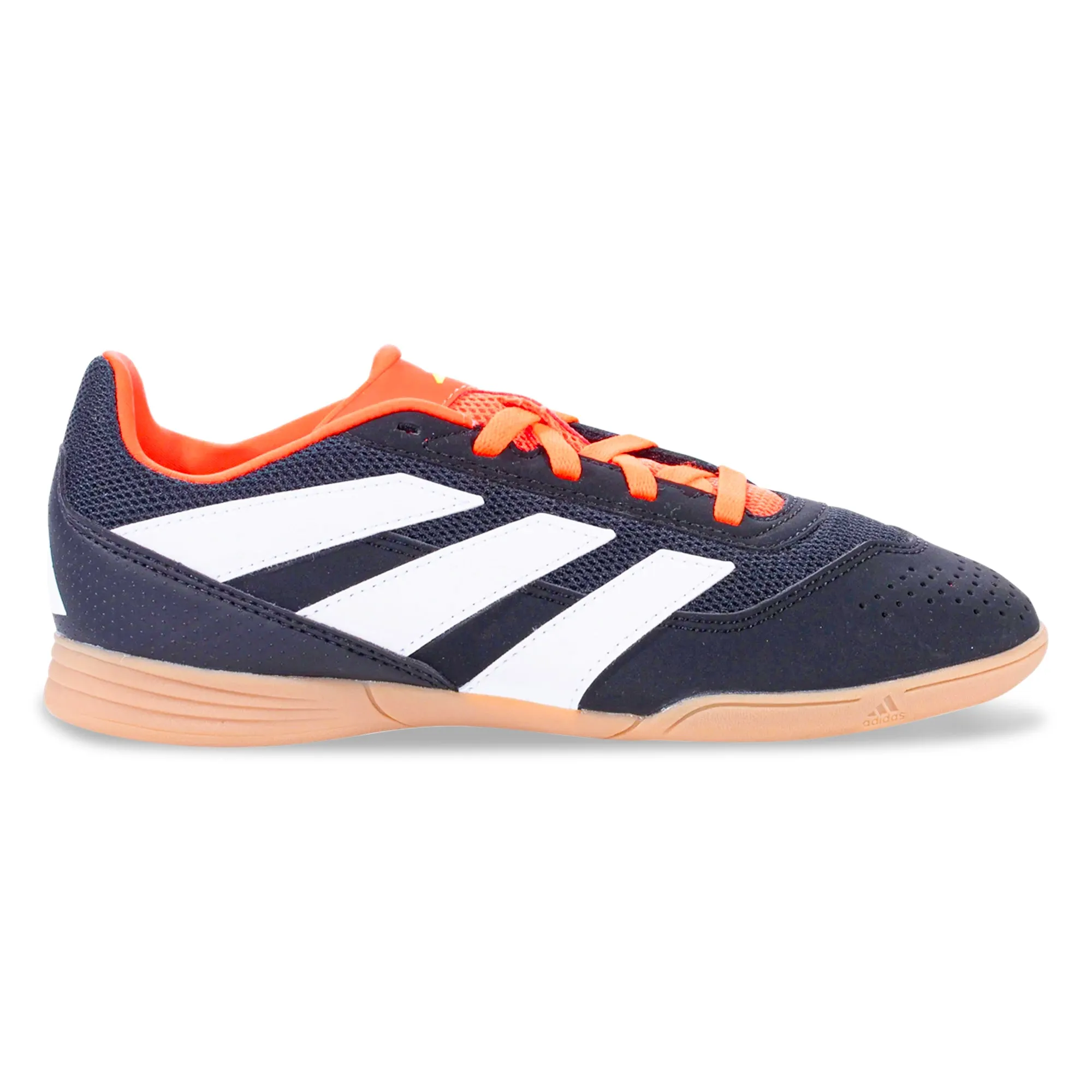 adidas Jr. Predator Club Sala Indoor Soccer Shoes (Core Black/White/Orange)