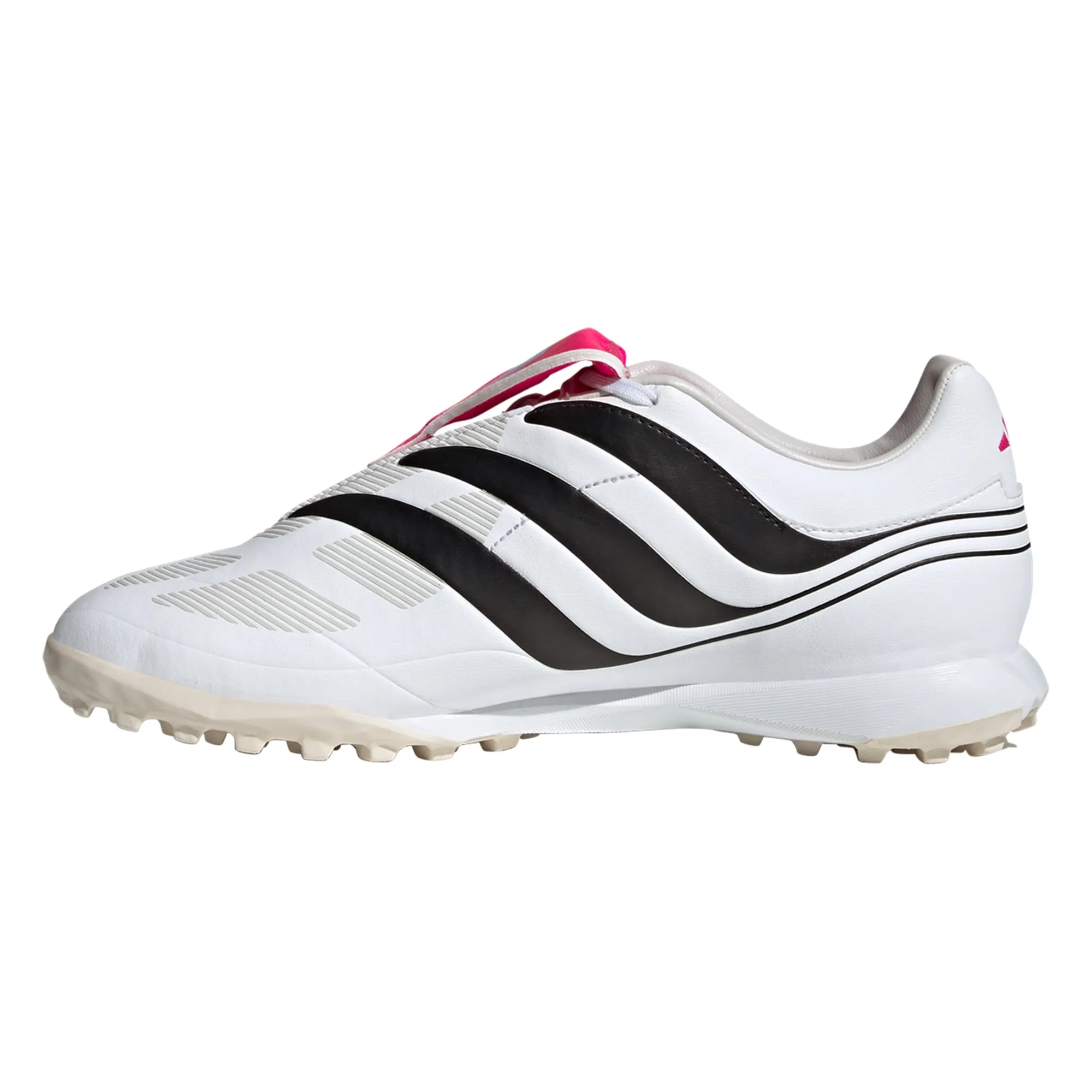 adidas Predator Precision.3 TF Artificial Turf Soccer Shoes - White/Core Black/Team Shock Pink