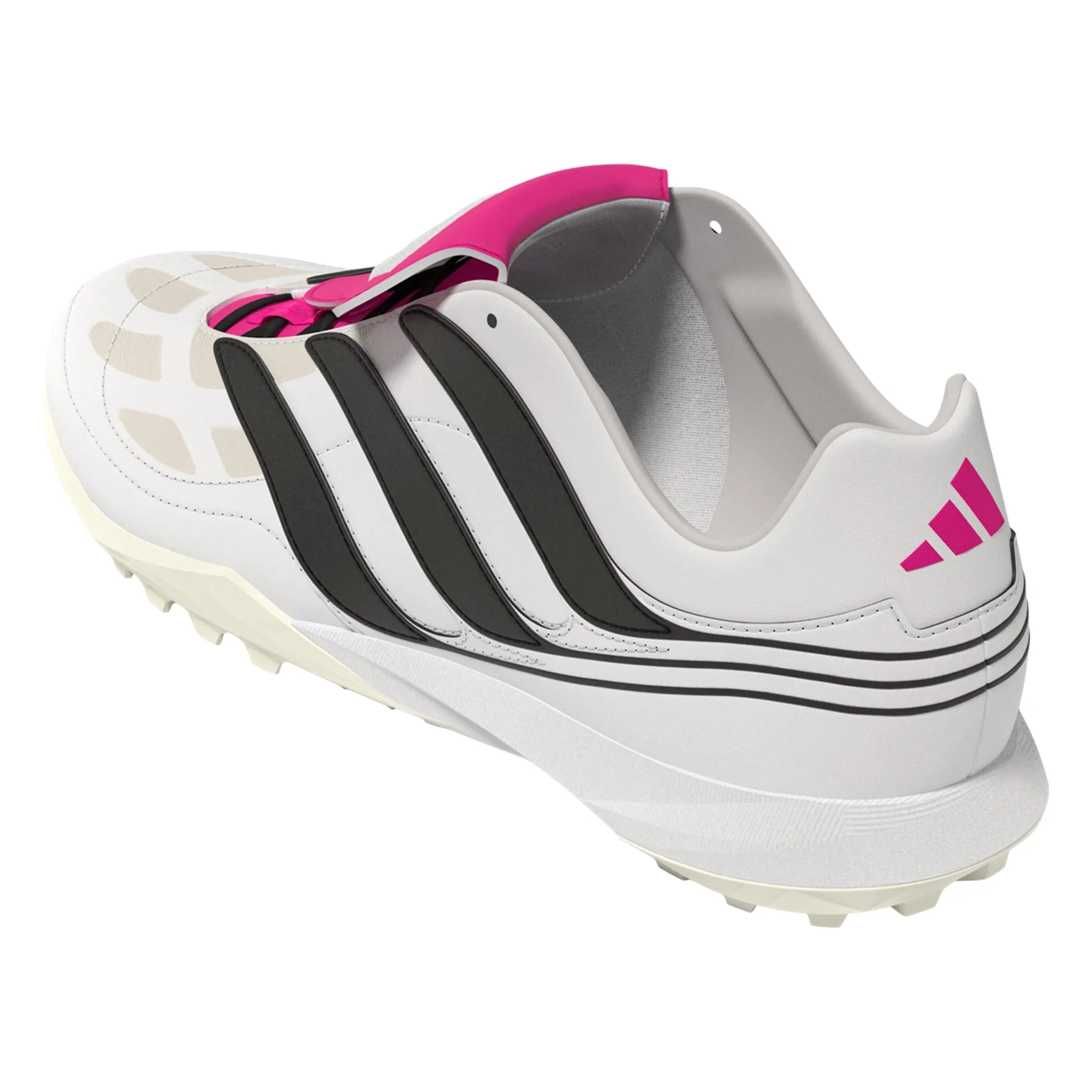 adidas Predator Precision.3 TF Artificial Turf Soccer Shoes - White/Core Black/Team Shock Pink