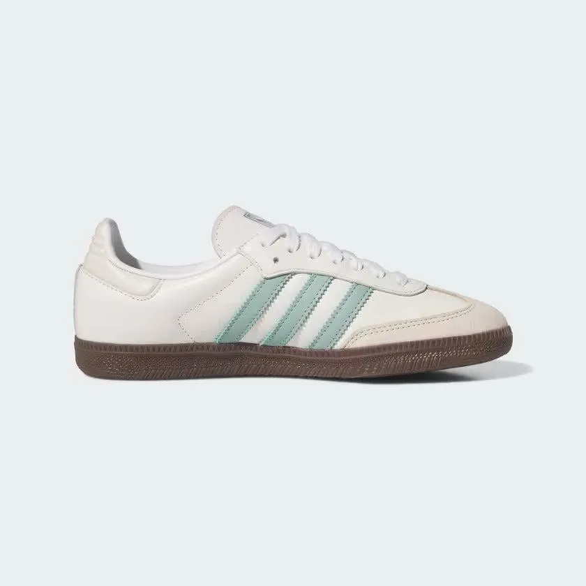 Adidas - Women's Shoes Samba OG Cloud White/Hazy Green