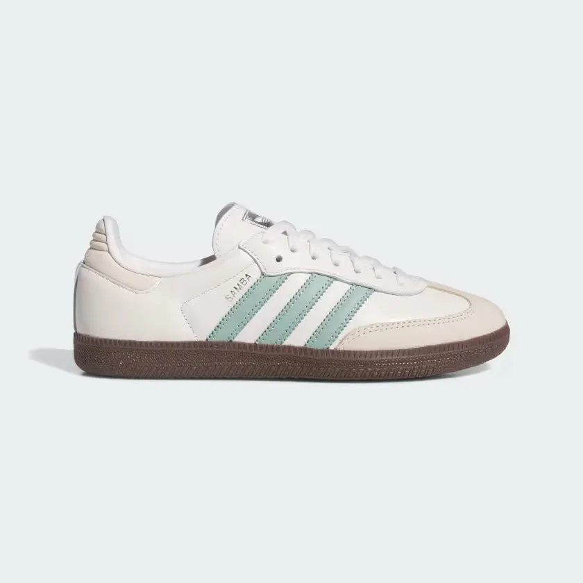 Adidas - Women's Shoes Samba OG Cloud White/Hazy Green