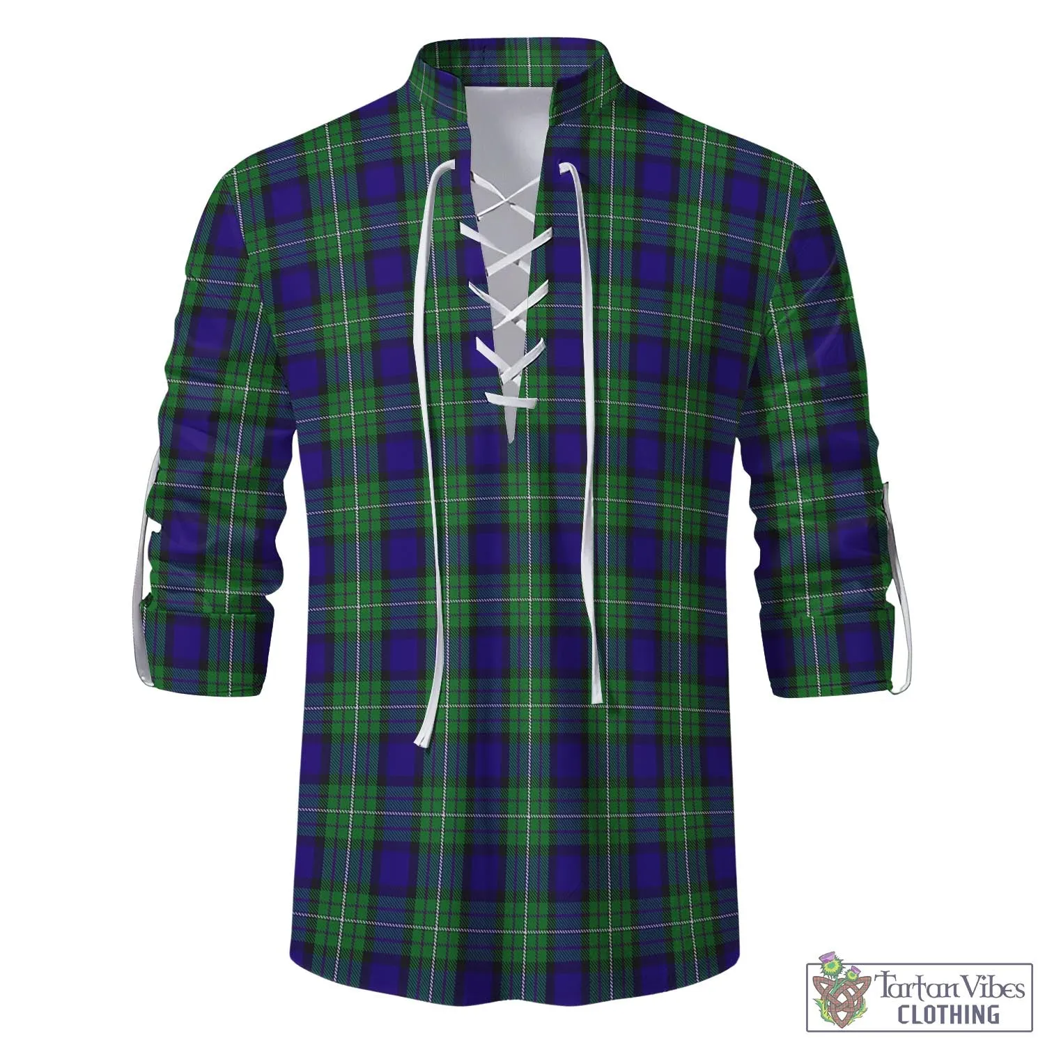 Alexander Tartan Men's Scottish Traditional Jacobite Ghillie Kilt Shirt