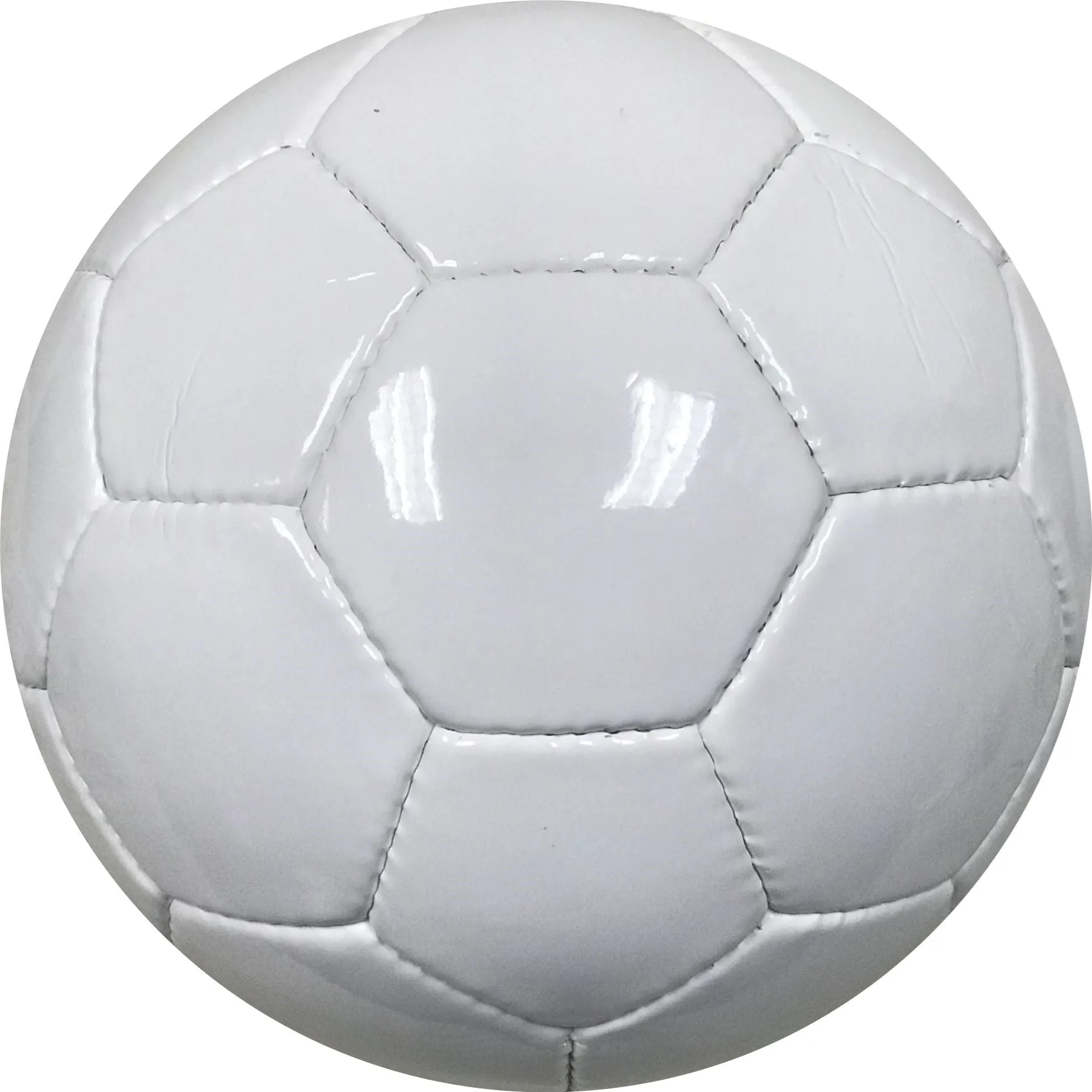 All White Soccer Ball Size 5 Promo Ball Plain