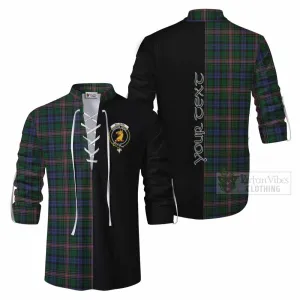 Allison Tartan Ghillie Kilt Shirt with Family Crest and Half Of Me Style