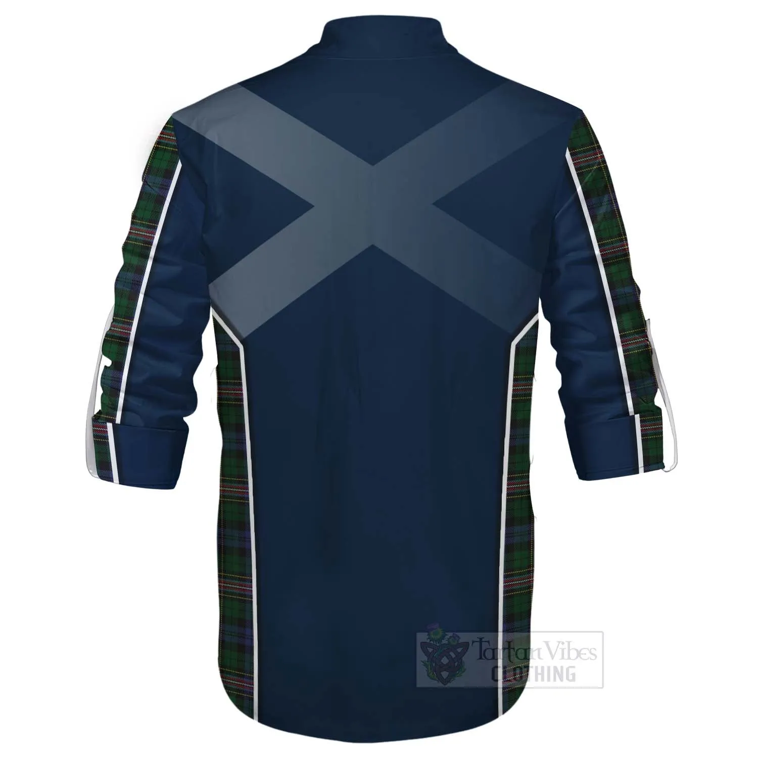 Allison Tartan Ghillie Kilt Shirt with Family Crest and Scottish Thistle Vibes Sport Style