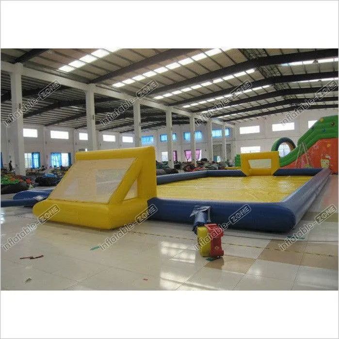 Amusment Park Inflatable Soccer Playground Bright Colour Giant Inflatable Football Pitch For Adult