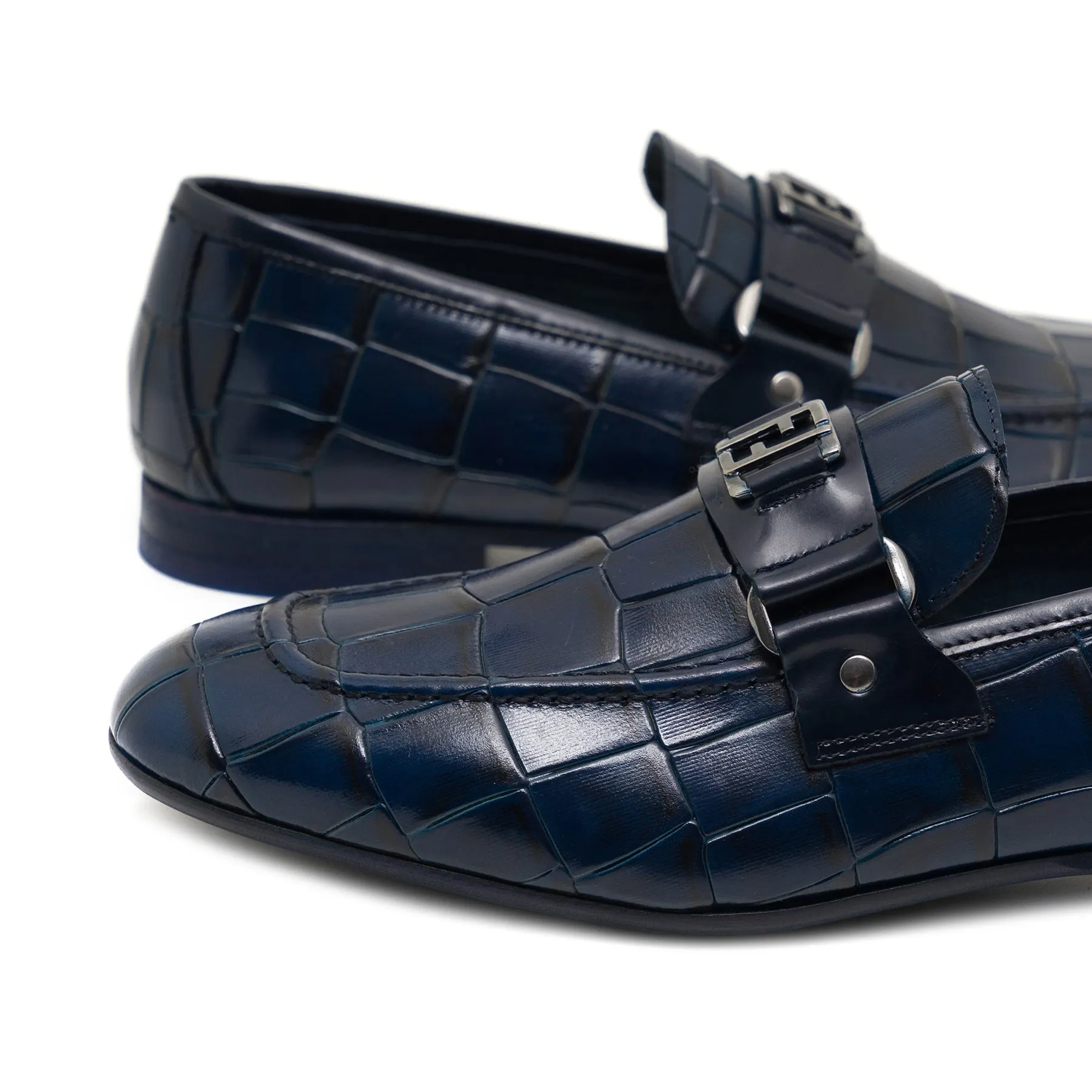 Anaconda Navy Blue Loafer