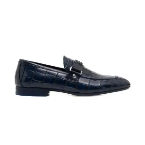 Anaconda Navy Blue Loafer