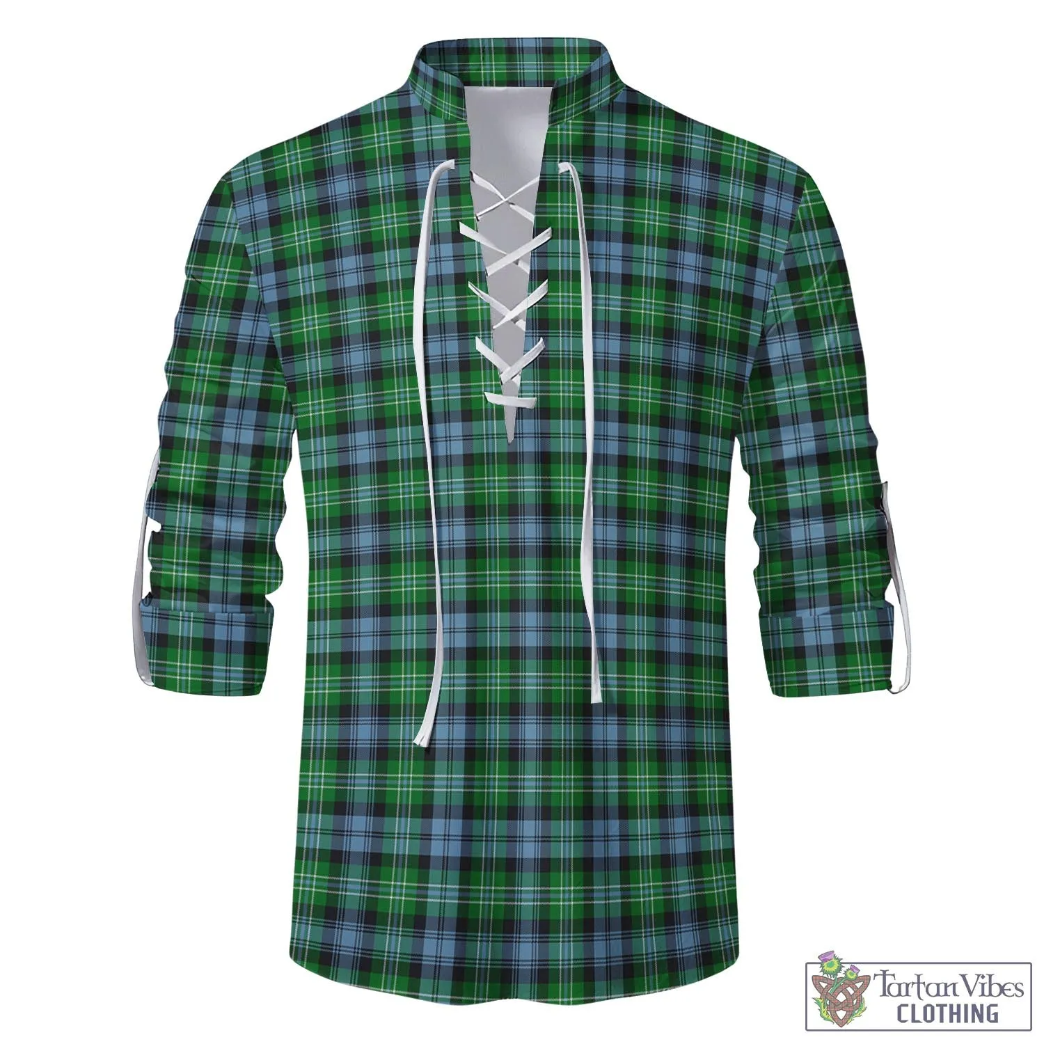 Arbuthnot Ancient Tartan Men's Scottish Traditional Jacobite Ghillie Kilt Shirt