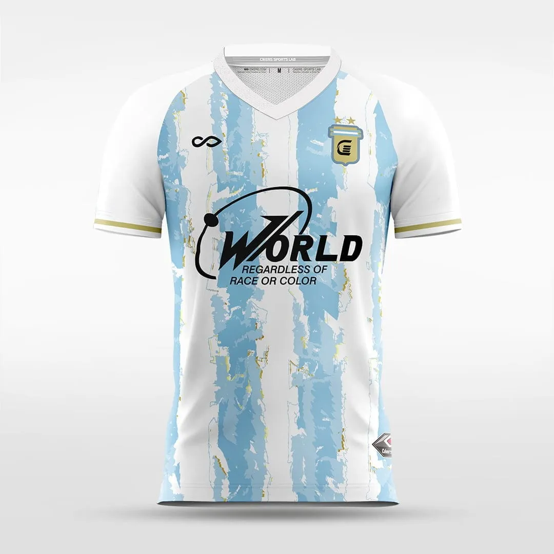 Argentina - Customized Men's Sublimated Soccer Jersey