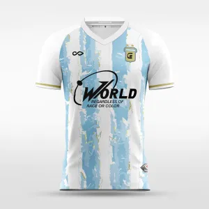 Argentina - Customized Men's Sublimated Soccer Jersey