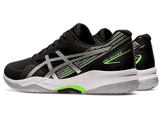 Asics Gel Game 8 Black-Silver-Green Men's tennis shoes