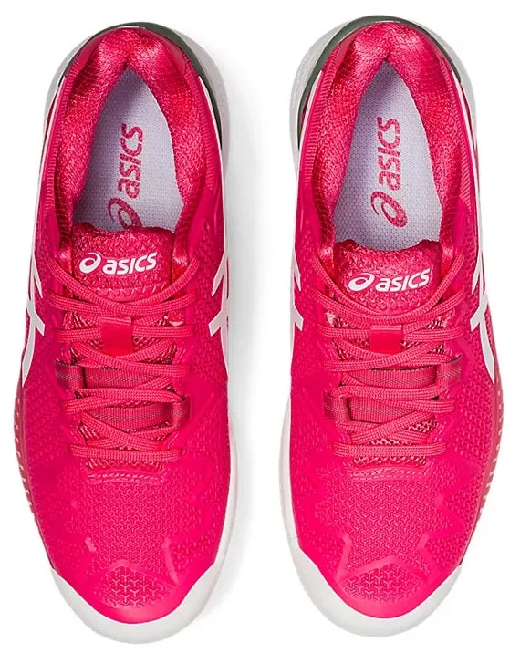 Asics Gel Resolution 8 Clay Women's Tennis Shoes Pink Cameo/White