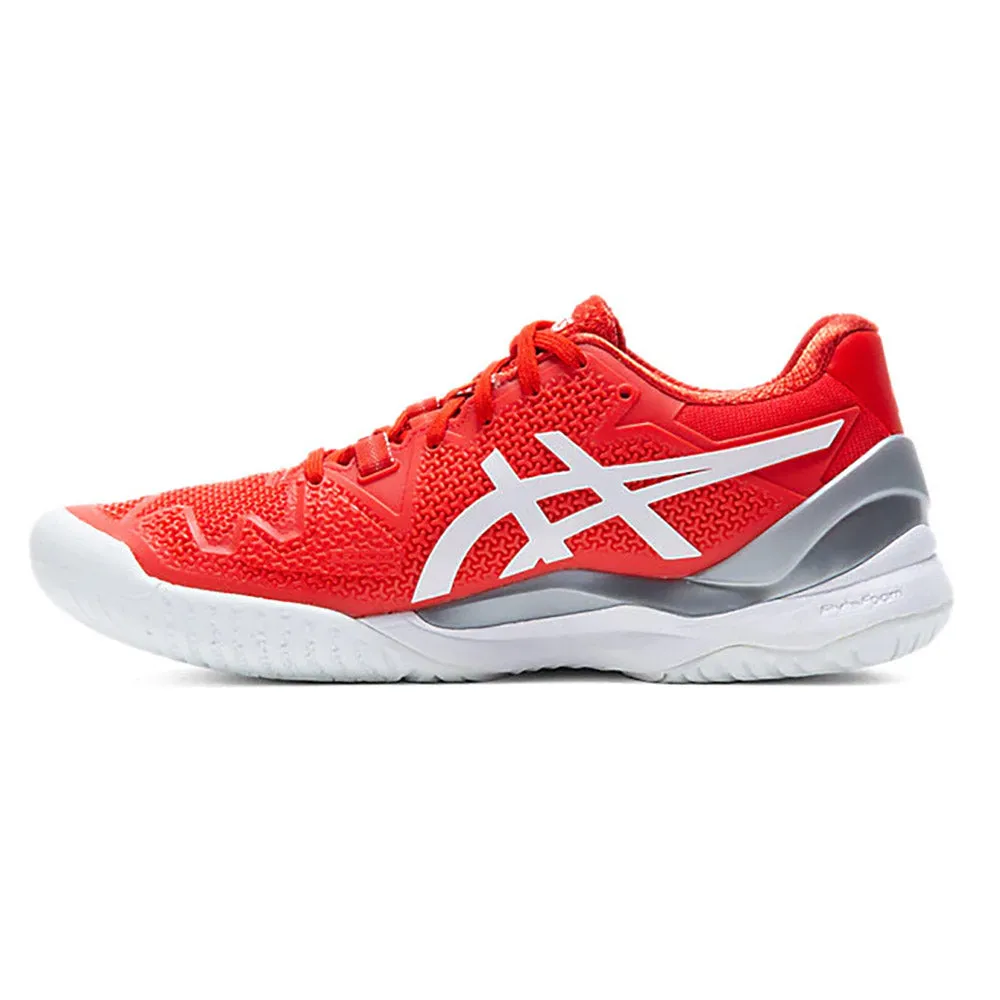 Asics Gel Resolution 8 Fiery Red Womens Tennis Shoes