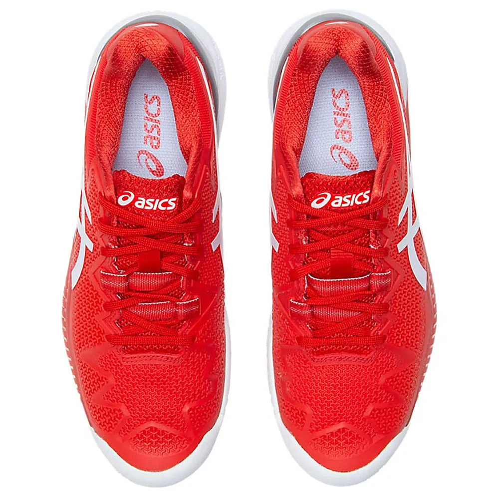 Asics Gel Resolution 8 Fiery Red Womens Tennis Shoes