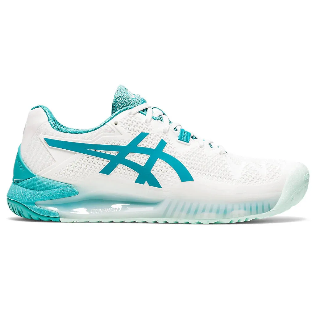 Asics Gel Resolution 8 Lagoon Womens Tennis Shoes