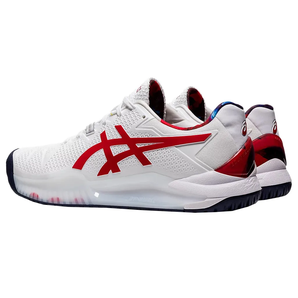 Asics GEL-Resolution 8 L.E. White Mens Tennis Shoes