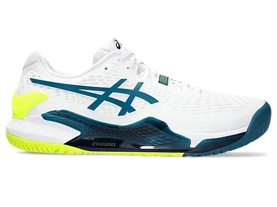 Asics Gel Resolution 9 Wide (2E) (White/Restful Teal)