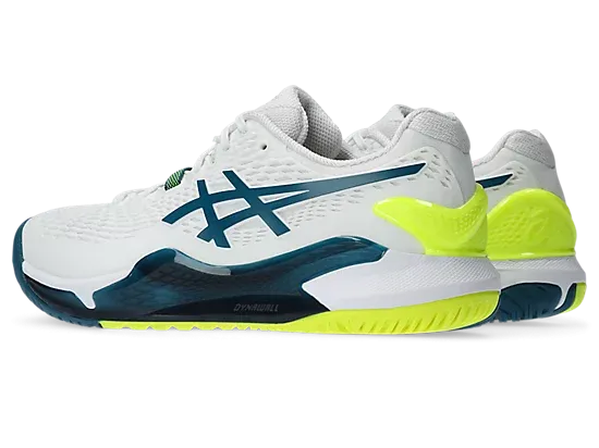 Asics Gel Resolution 9 Wide (2E) (White/Restful Teal)