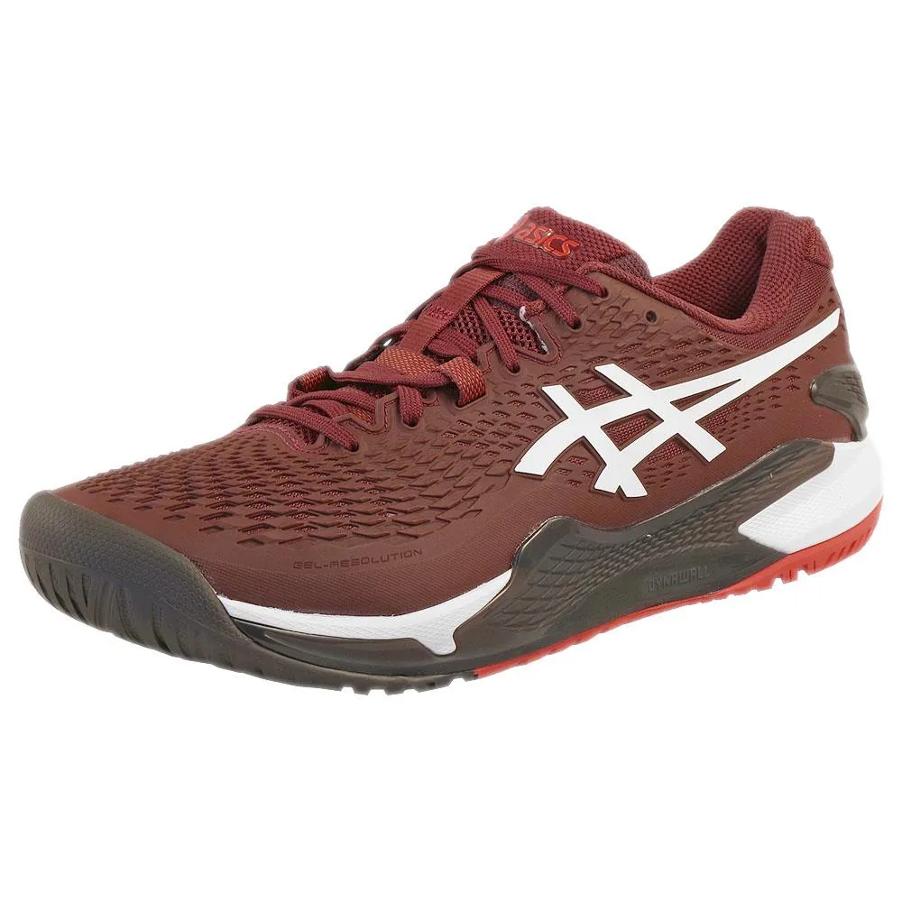 Asics Men's Gel-Resolution 9 - Antique Red/White