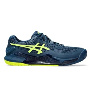 ASICS MEN'S GEL-RESOLUTION 9 - (MAKO BLUE/SAFETY YELLOW)