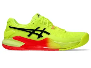 ASICS MEN'S GEL-RESOLUTION 9-PARIS (SAFETY YELLOW/BLACK)