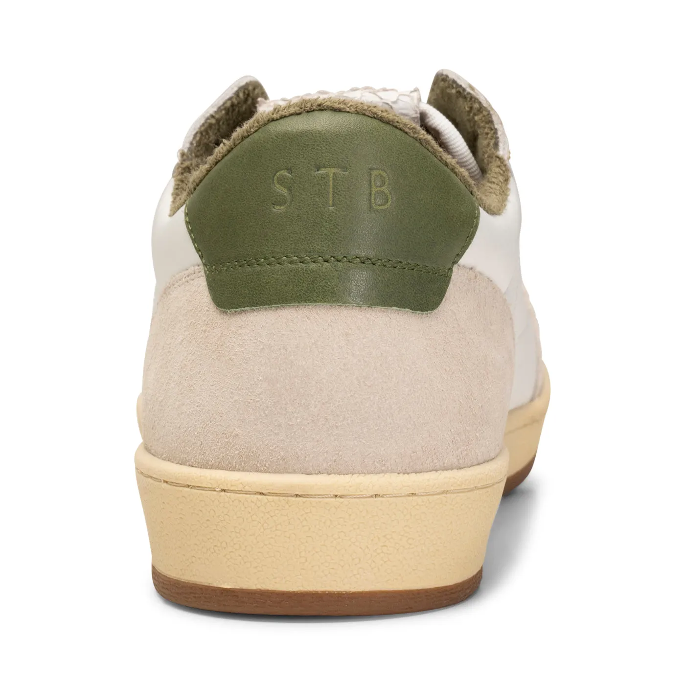 Babtiste sneaker leather - WHITE / GREEN