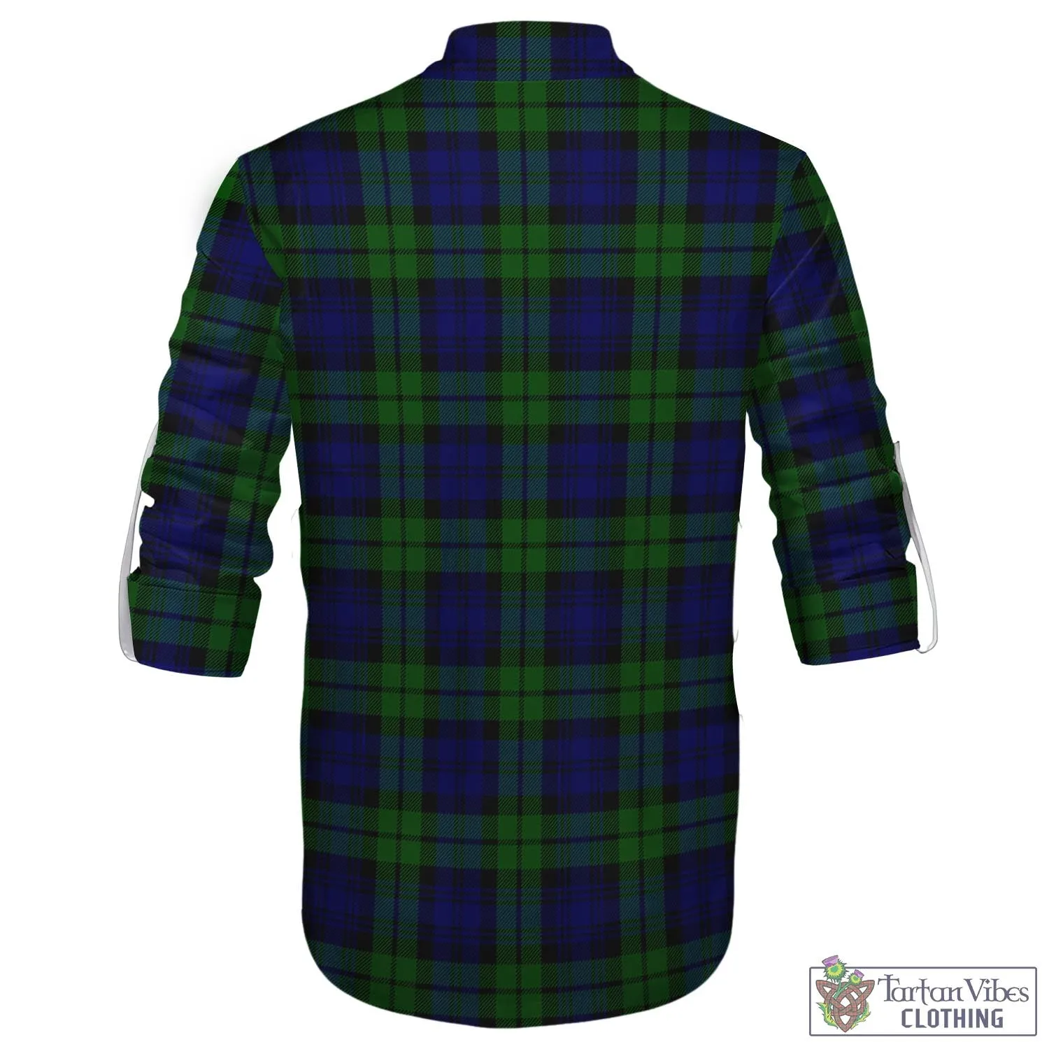 Bannatyne Tartan Men's Scottish Traditional Jacobite Ghillie Kilt Shirt