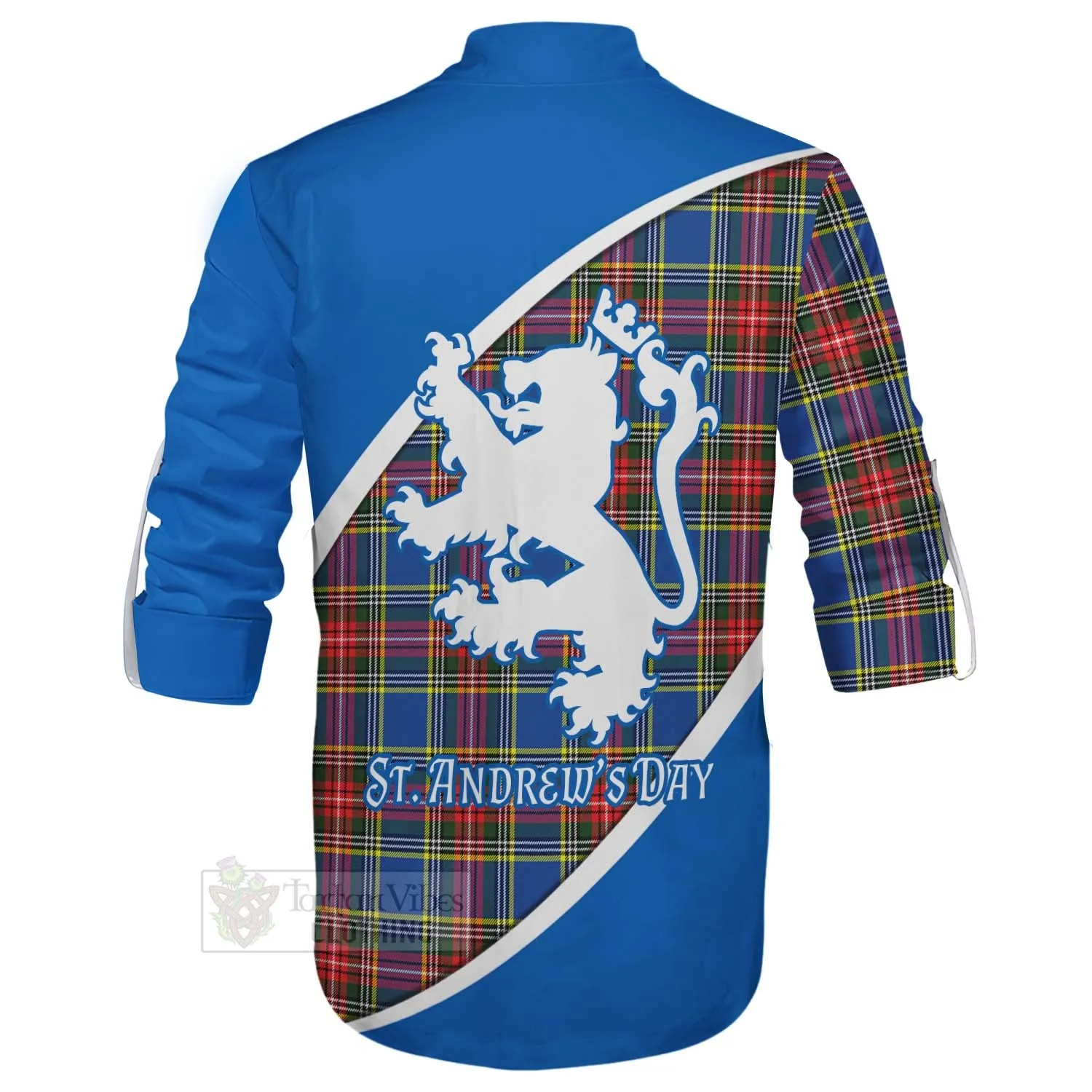 Bethune Family Crest Tartan Ghillie Kilt Shirt Celebrate Saint Andrew's Day in Style