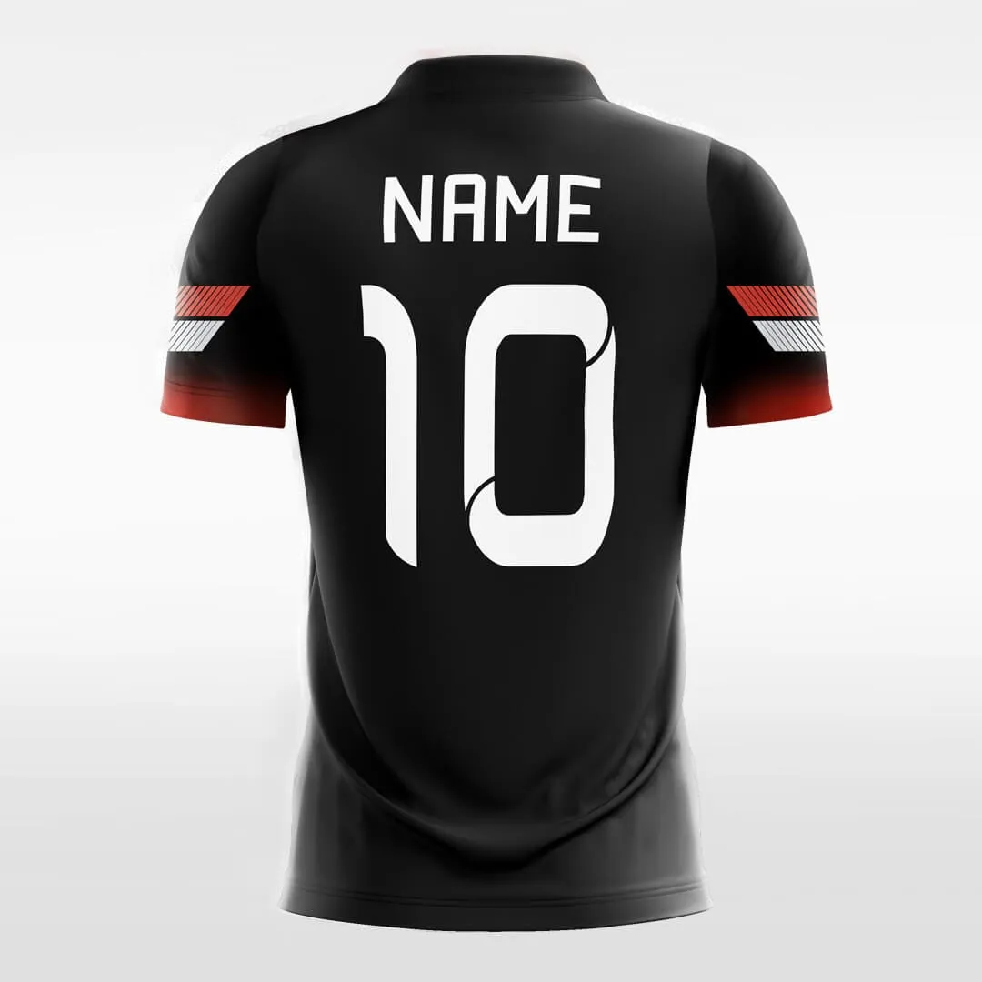 Black Gradient - Kids Custom Soccer Jerseys Stripe