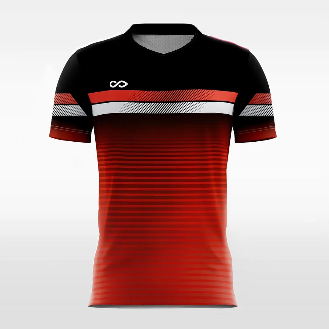 Black Gradient - Kids Custom Soccer Jerseys Stripe