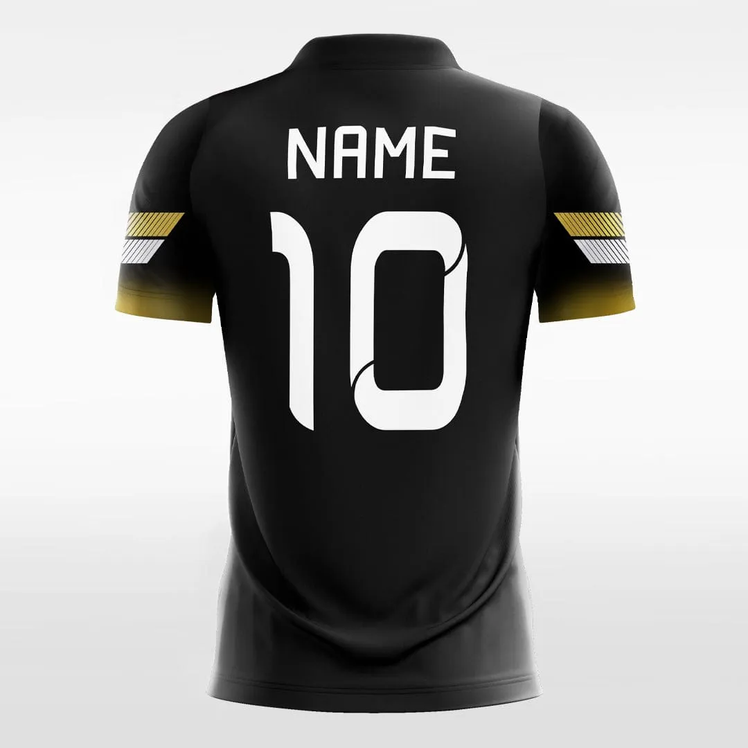 Black Gradient - Kids Custom Soccer Jerseys Stripe