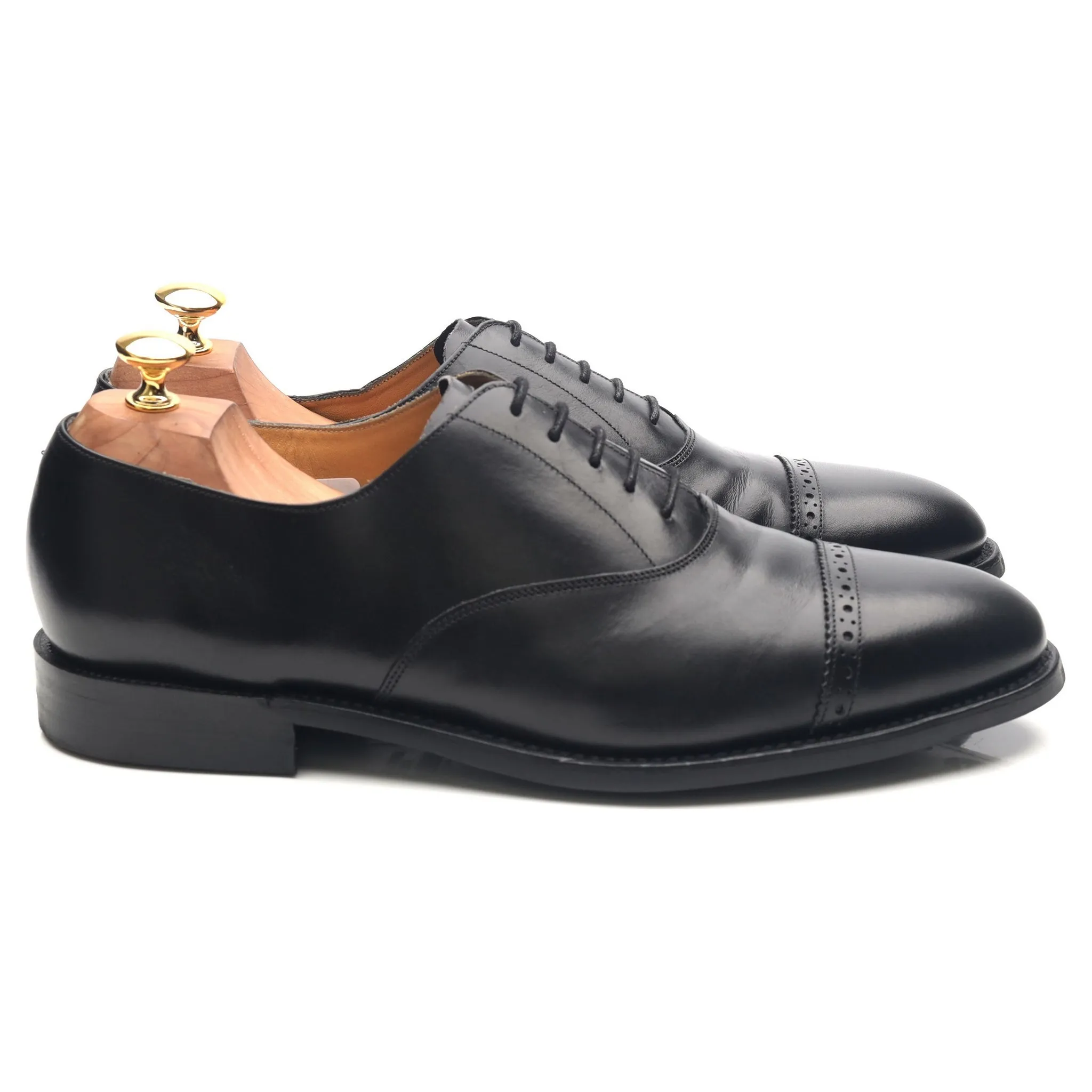 Black Leather Oxford UK 10 E