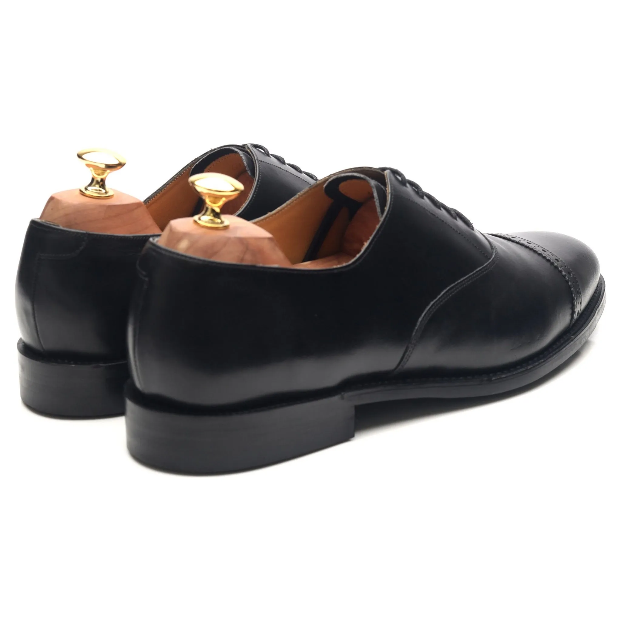 Black Leather Oxford UK 10 E