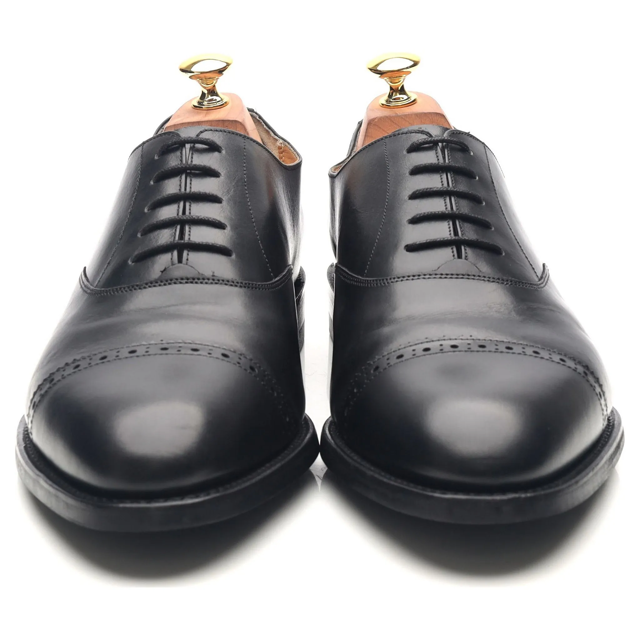 Black Leather Oxford UK 10 E