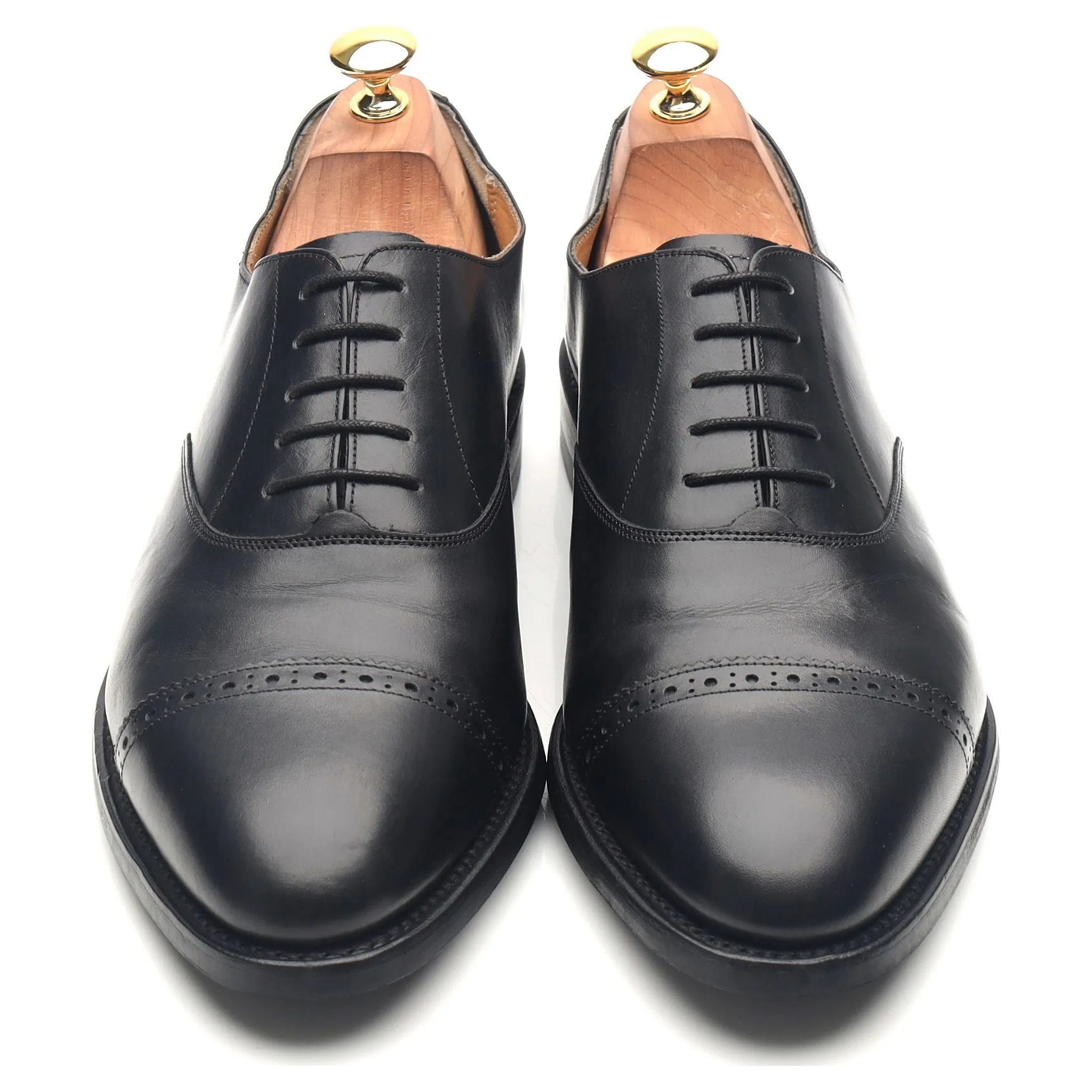 Black Leather Oxford UK 10 E