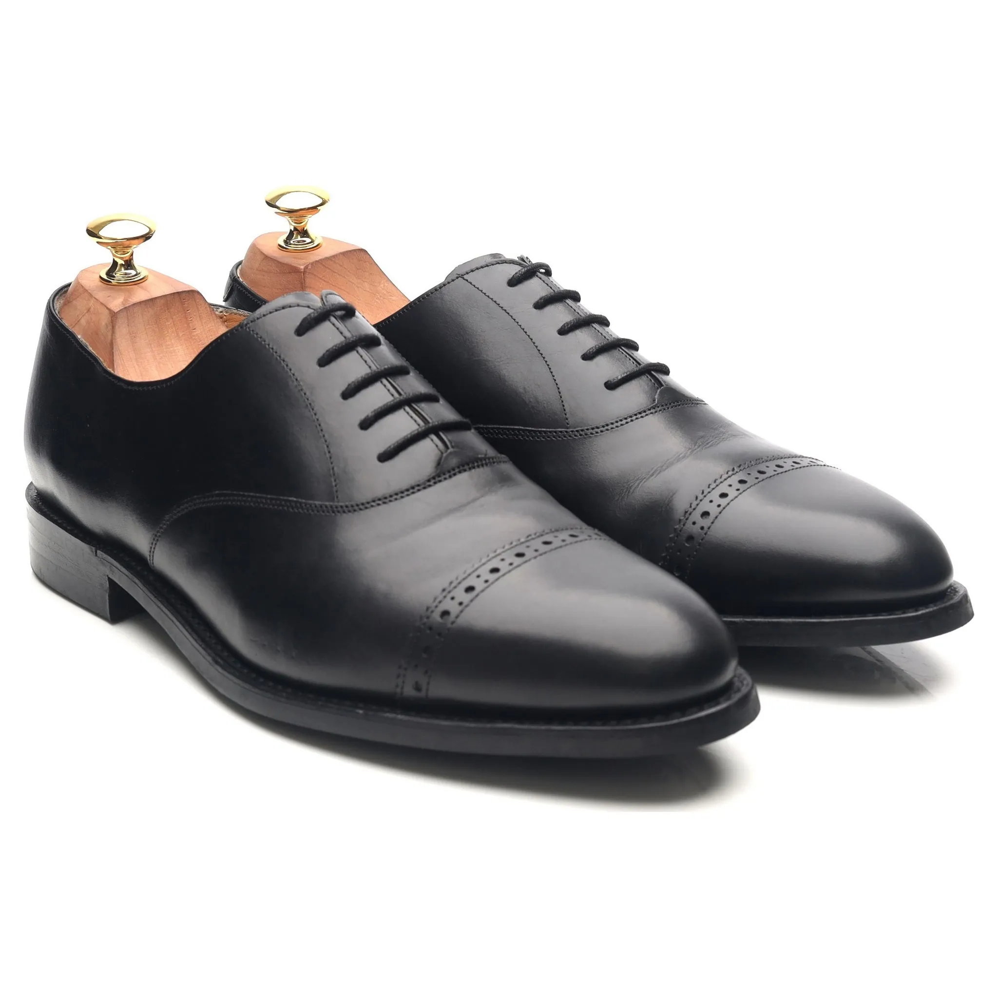 Black Leather Oxford UK 10 E