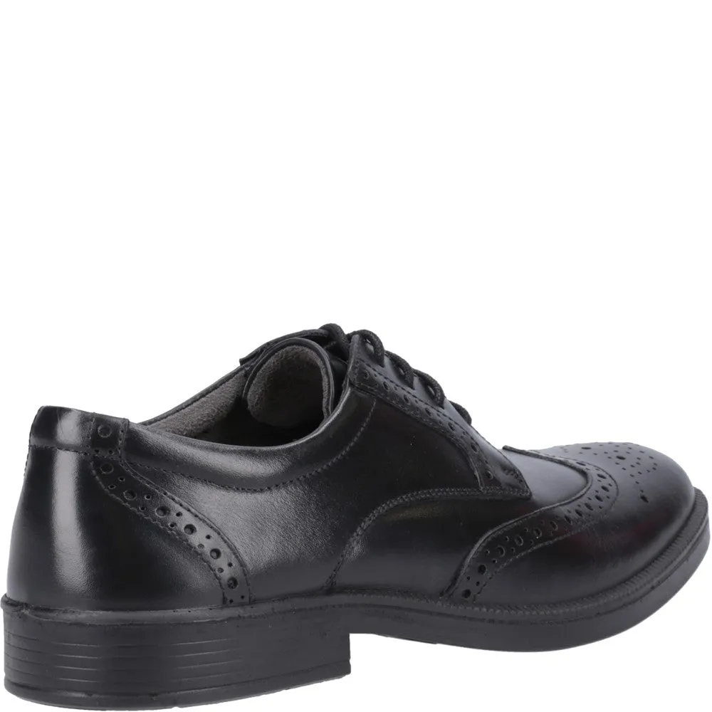 Black Nolan Brogue Shoes