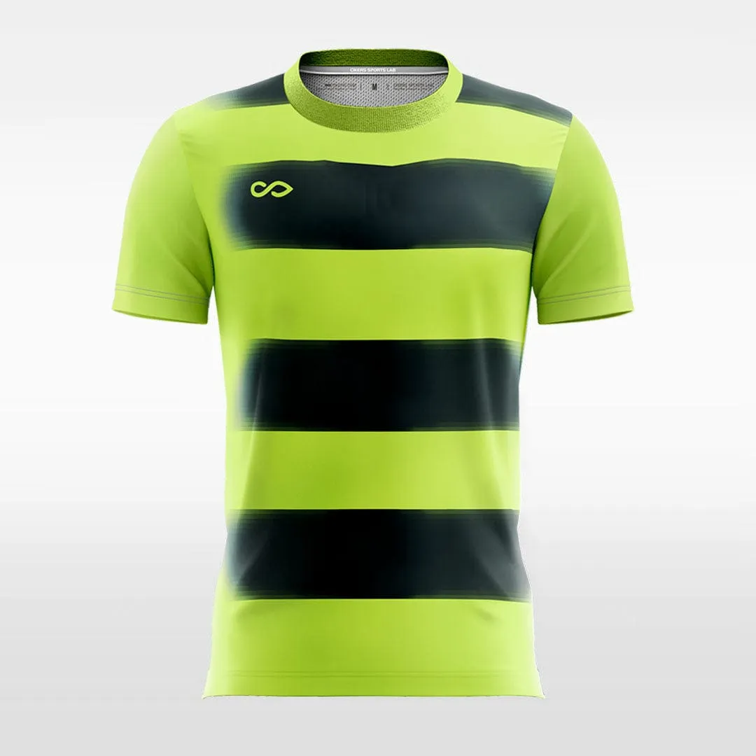 Black Stripe - Custom Kids Soccer Jerseys Design Neon Green