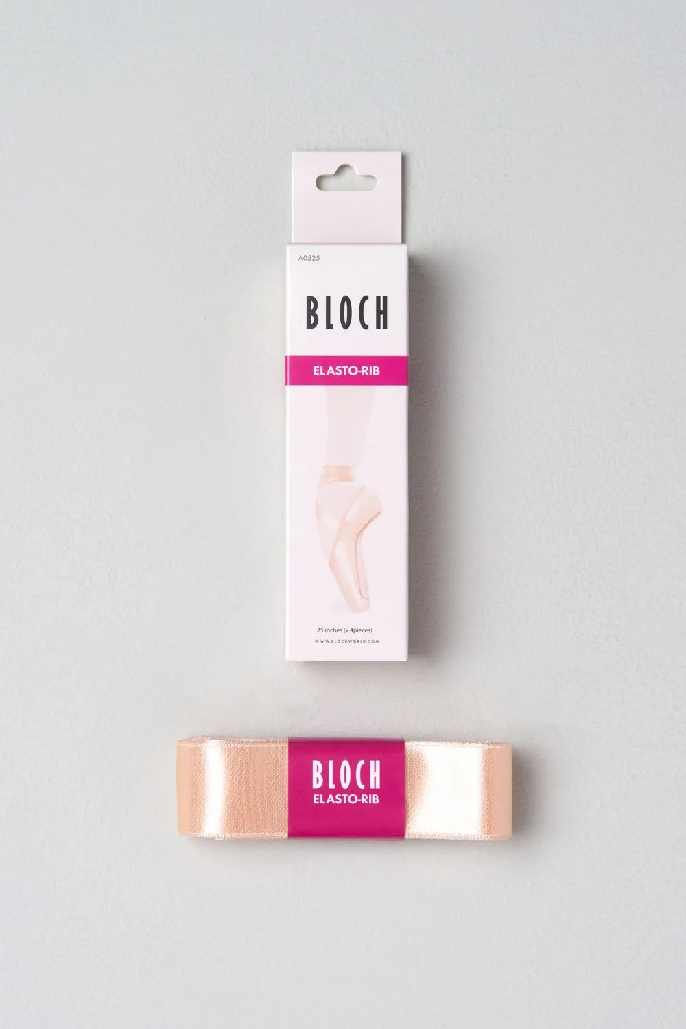 Bloch - Elastorib Pointe Shoe Ribbon - (A0525) - European Satin